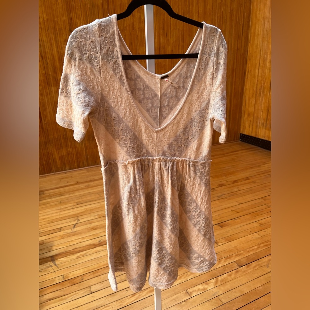 Free People Cream Lace Dress